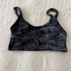 lululemon athletica Black Tie-Dye Seamless Sports Bra
